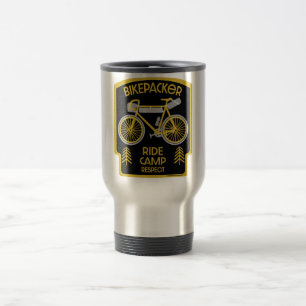 Bikepacking Bike Touring In nature  Travel Mug