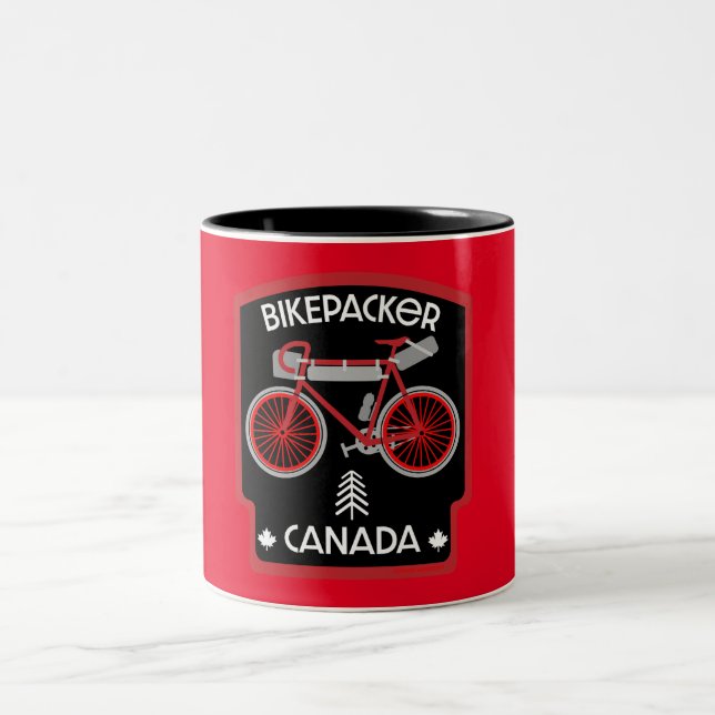 Bikepacking Canada Two-Tone Coffee Mug (Center)