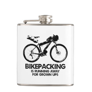 Bikepacking Is Running Away For Grown Ups Hip Flask