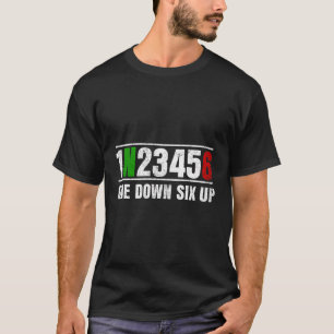 Biker 1N23456 Gear 1 Down 6 Up Motorcycle T-Shirt