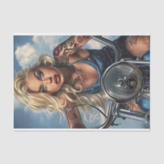 Biker Babe2  Tissue Paper