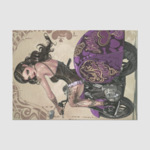 Biker Babe3 Bad to the Bone Edition  Tissue Paper