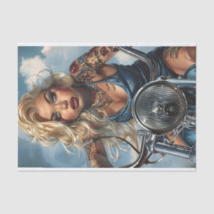 Biker Babe6 Tissue Paper