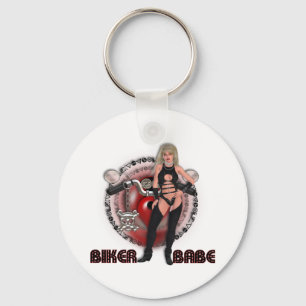 Biker Babe - Keychain