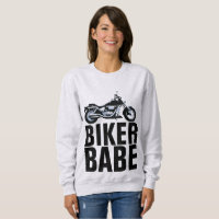 BIKER BABE Ladies Motorcycle T-shirts Sweatshirts