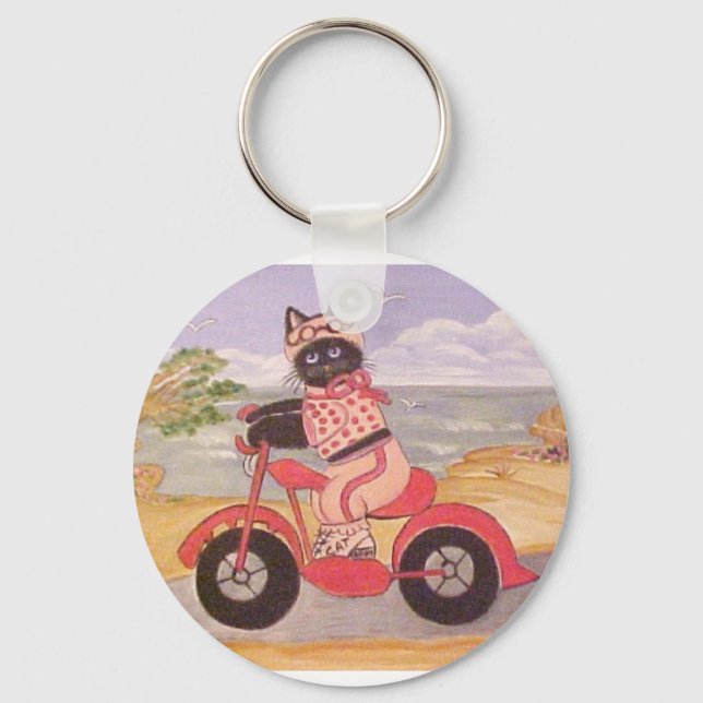 BIKER BETTY KEY RING (Front)