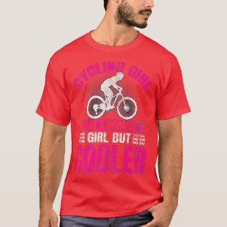 Biker Bicycle Cycling Cycle Rider Bike Ride Girl   T-Shirt
