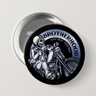 Biker Brotherhood 7.5 Cm Round Badge
