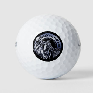 Biker Brotherhood Black  Golf Balls