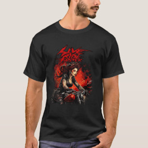 Biker Brotherhood Open Road Iron Horse Rebel Rider T-Shirt