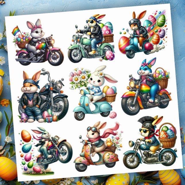 Biker Bunnies Easter Set 2 (Creator Uploaded)