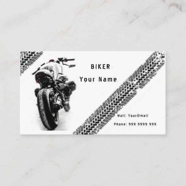 Biker Business Card (Front)