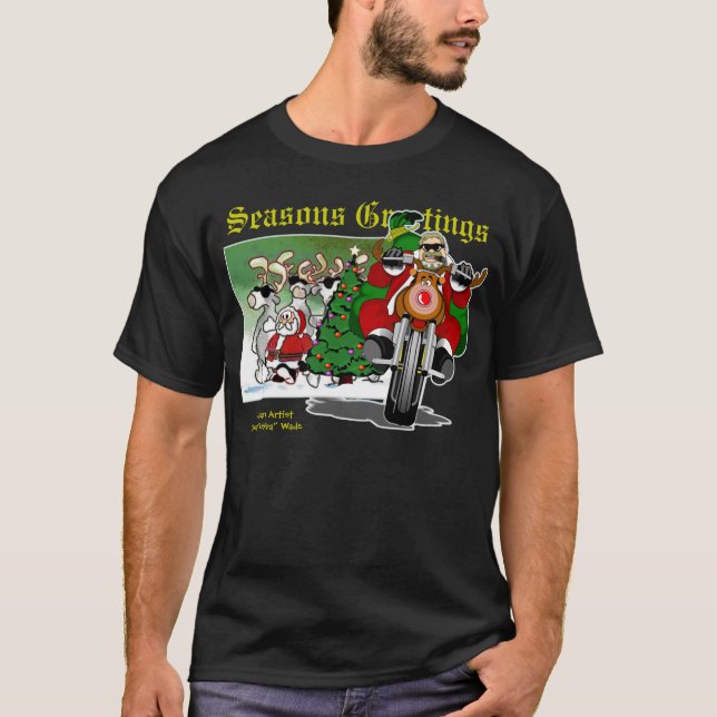 BIKER CARTOONS / BUBBA'S TOONE TEES / CHRISTMAS (Front)