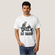 BIKER CAT T-shirts, CAT DADDY Motorcycle Tees