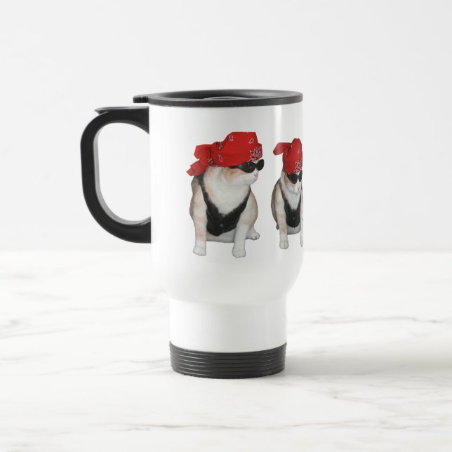 Biker Cats Travel Mug (Left)