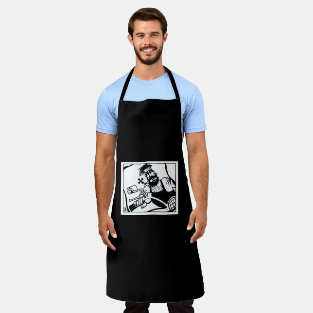 Biker chef apron (Worn)