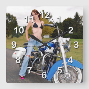 Biker Chic-Wall Clock