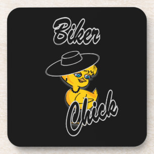Biker Chick #4 Coaster