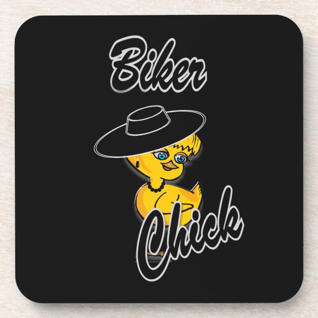 Biker Chick #4 Coaster (Front)