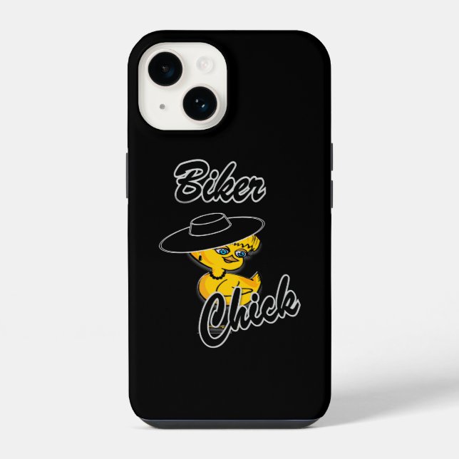 Biker Chick #4 iPhone Case (Back)