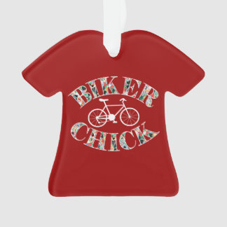 Biker Chick Bike Ornament