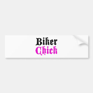 Biker Chick Bumper Sticker