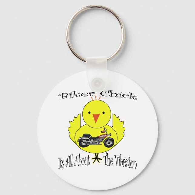 Biker Chick Key Ring (Front)