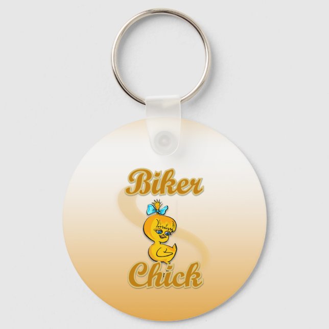 Biker Chick Key Ring (Front)