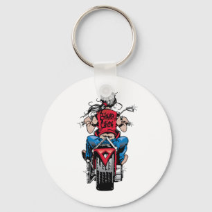 Biker Chick Key Ring
