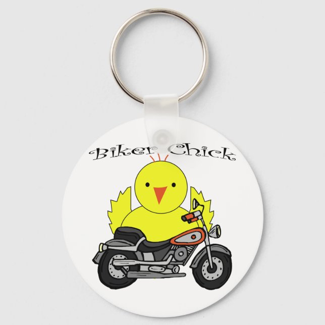 Biker Chick Key Ring (Front)