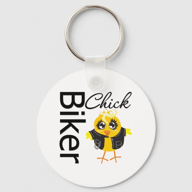 Biker Chick Key Ring (Front)
