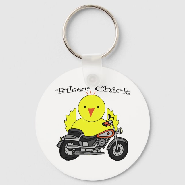 Biker Chick Key Ring (Front)