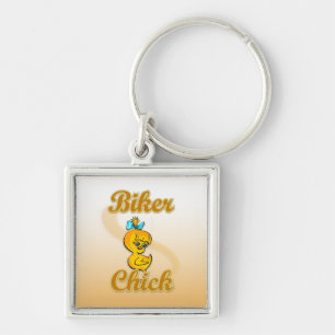 Biker Chick Key Ring