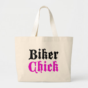 Biker Chick Large Tote Bag