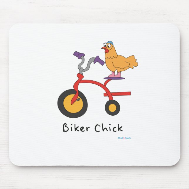 Biker Chick Mousepad (Front)