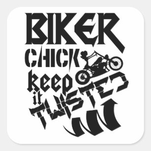 Biker Chick Sticker