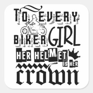 Biker Chick Sticker