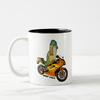 Biker Chick Two-Tone Coffee Mug