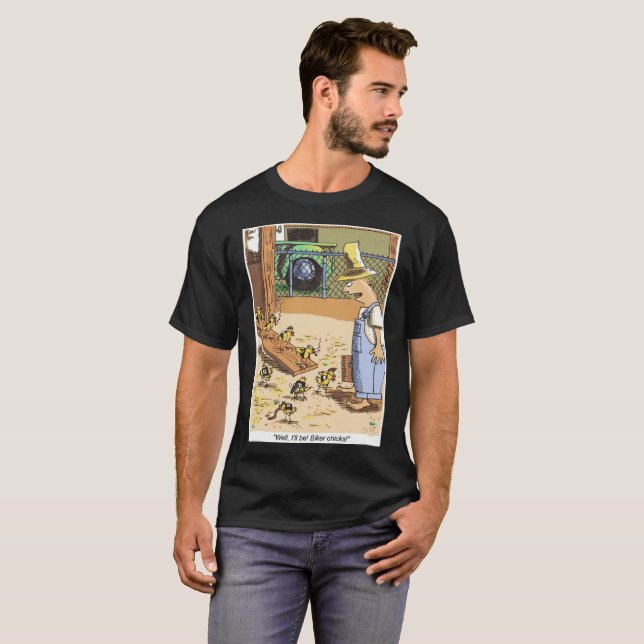 Biker Chicks black T-shirt (Front Full)
