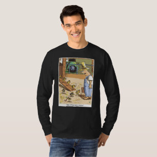 Biker Chicks Original Cartoon black long slv shirt
