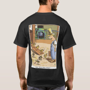 Biker Chicks Original Cartoon black shirt back