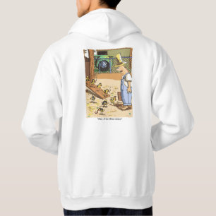 Biker Chicks white hooded sweatshirt back