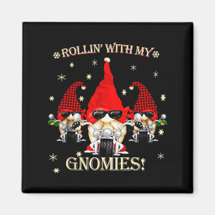 Biker Christmas Gnomes Biker Garden Christmas Gnom Magnet