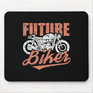 Biker Clic Motorcycle Cool Motorbike Riding Rider Mouse Mat
