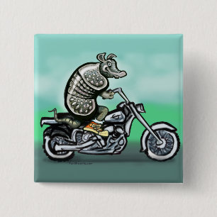 Biker Club Dillo 15 Cm Square Badge
