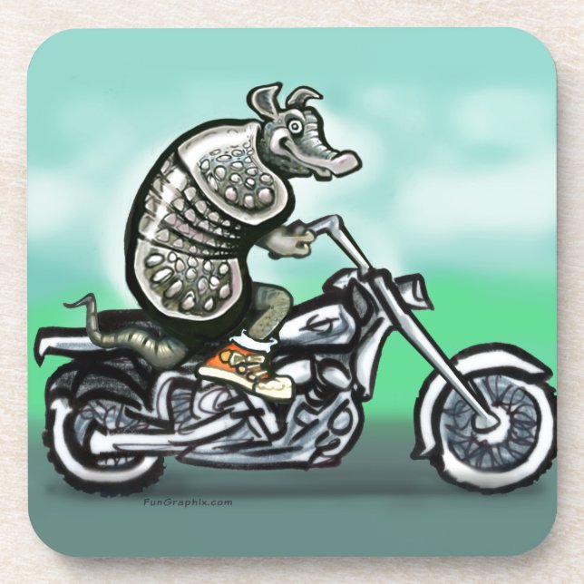 Biker Club Dillo Coaster (Front)