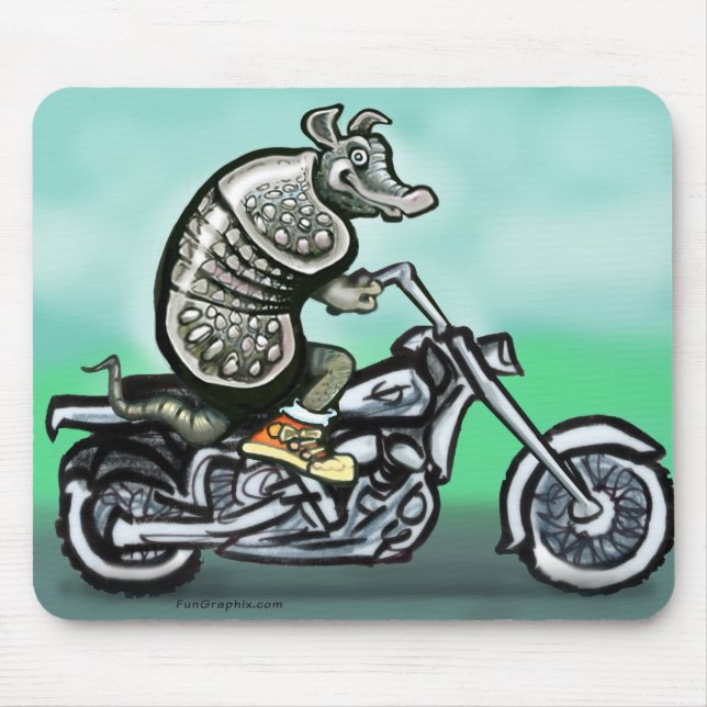 Biker Club Dillo Mouse Mat (Front)