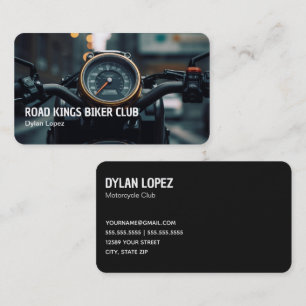 Biker Club Motorcycle Business Card