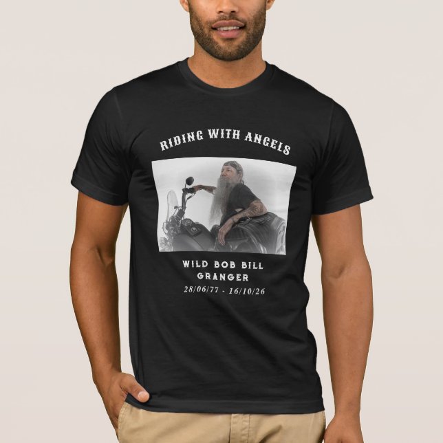 Biker Custom Memorial T-Shirt (Front)