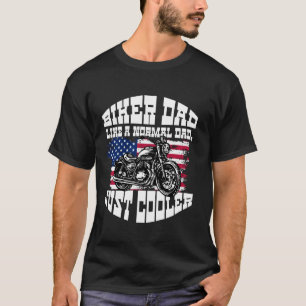 Biker Dad, Like A Normal Dad Just Cooler Vintage M T-Shirt